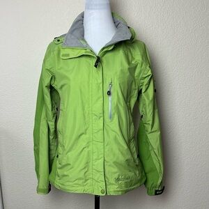 Marmot Jacket Medium Lime Green Double Lined Womens Zip Up Coat